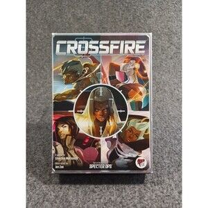 Crossfire Board Game By Plaid Hat Games - 100% Complete Worlds of Spector Ops